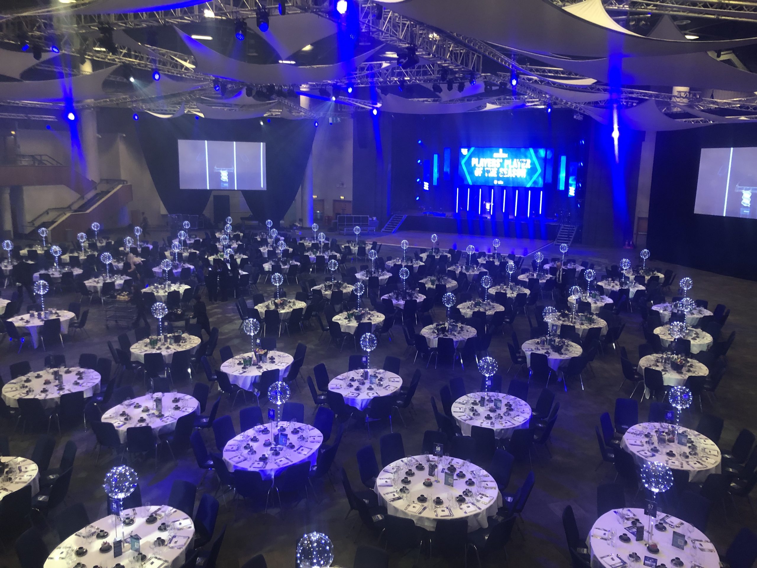 Manchester football awards ceremony tiktok teleprompter