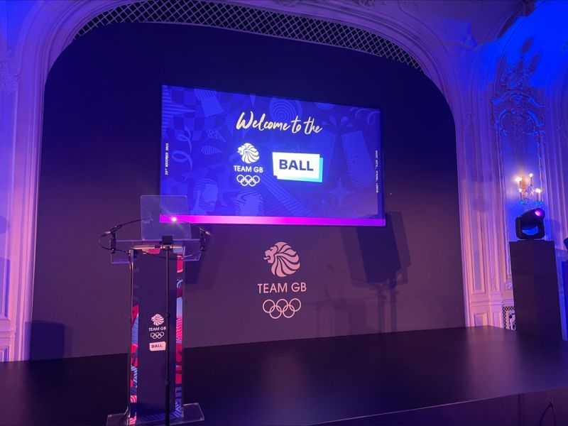 Team GB Ball Savoy London teleprompting operator